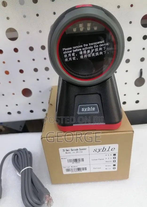 XB-8602H Classic 2D Barcode Scanner Table Mount