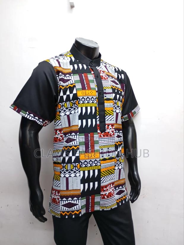 Full Kitenge Shirt Short Sleeve - thumbnail 2