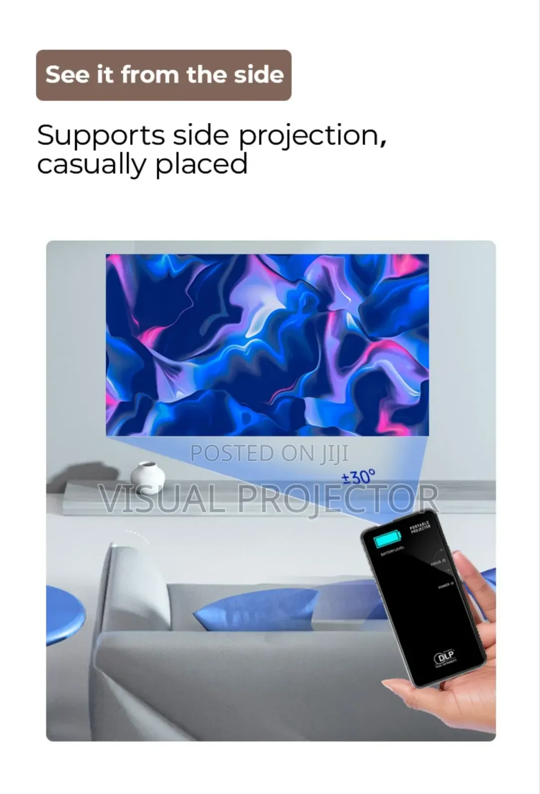 Mini Android Smart DLP Projector Battery