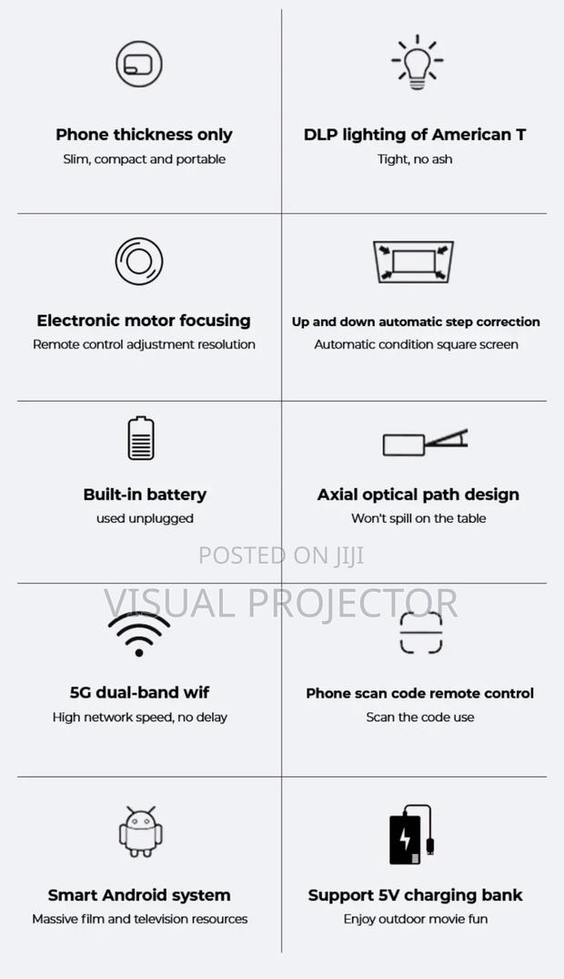 Mini Android Smart DLP Projector Battery - thumbnail 6