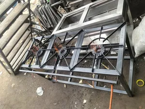 Mild Ssteel Cooker With a Blue Flame
