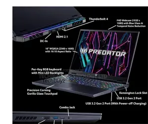 New Laptop Acer Predator Helios 16 16GB Intel Core i9 SSD 1T