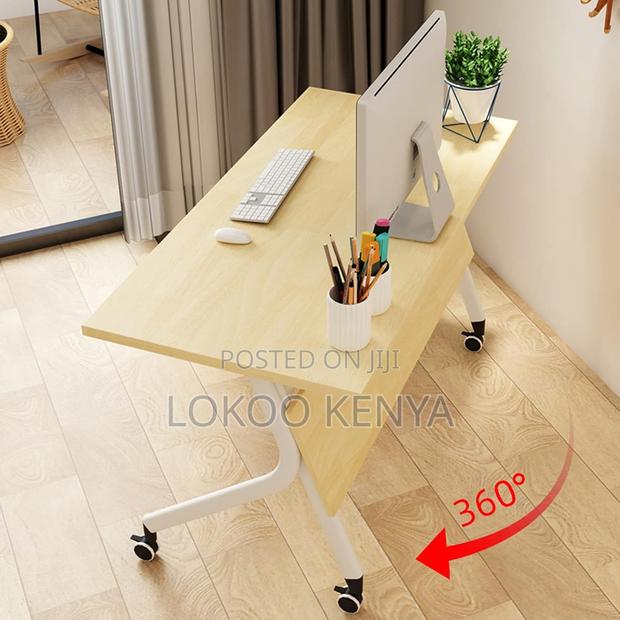 Office Desk: White Rollable Conference Office Desk - thumbnail 2