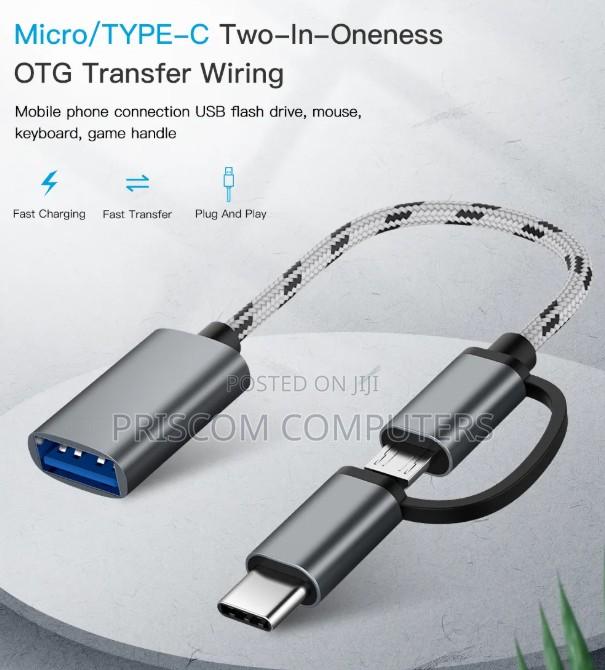 OTG Adapter Cable, 2 in 1 USB to Type-C - main view