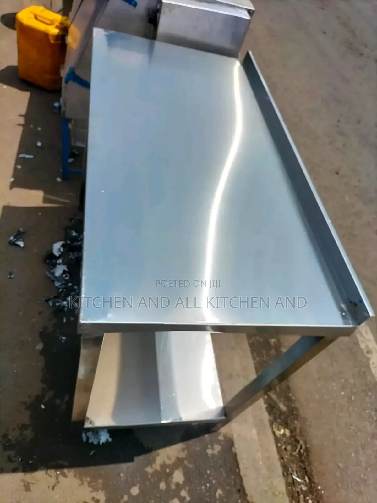 Pure Stainless Steel Counter Top Table