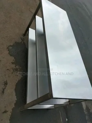Pure Stainless Steel Counter Top Table