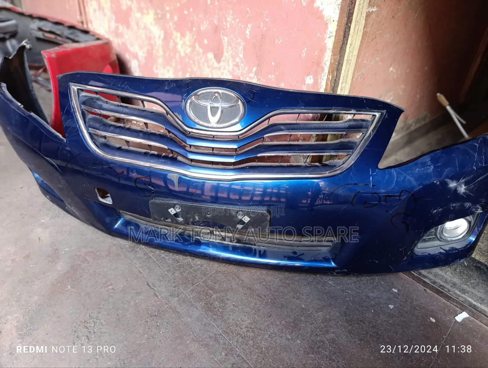 Camry 2013 Front Bumper Ex Japan 