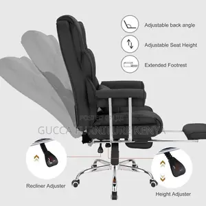 Office Chairs:Executive PU Leather Officechair With Headrest