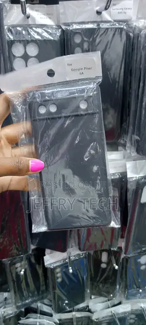 Black Soft Silicone Case for Google Pixel 6A Shockproof