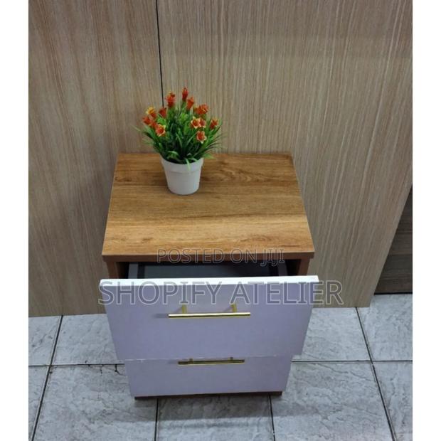 Julz Modern Mahogany Bedside Drawer - main view