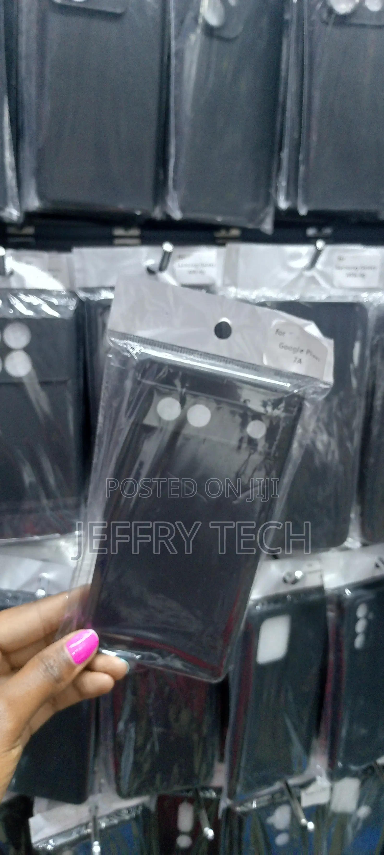 Google Pixel 7A Phone Case Soft Silicone TPU Plain Black