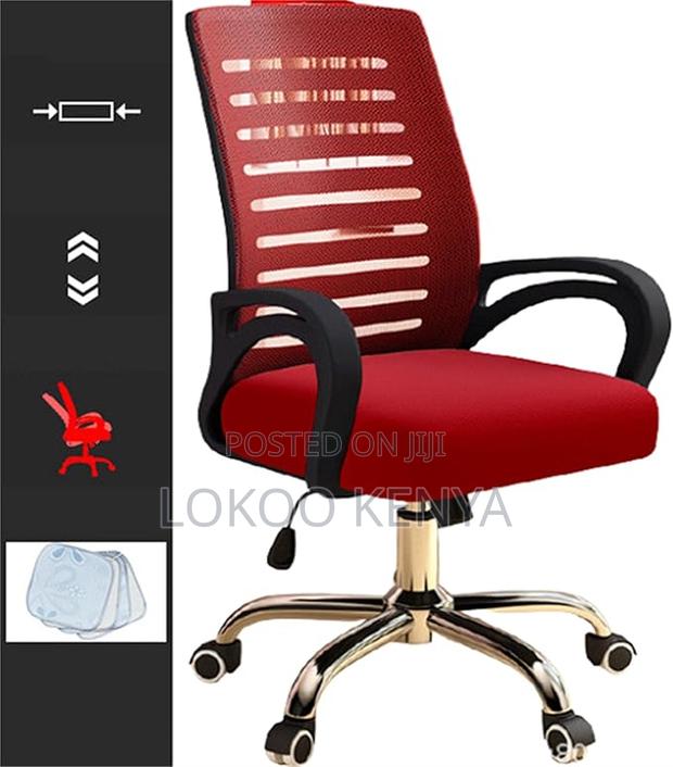 Office Chair : Mid-Back Swivel Office Ergonomic Chair - thumbnail 4