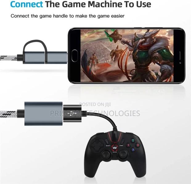 USB OTG Adapter 2 in 1 Cable Type C for Phones, Tablets - thumbnail 3