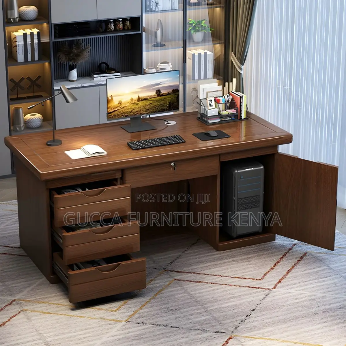 Office Tables:1400mm Modern Wood Executive Computer Desk