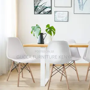 Home Chairs:Eames Modern Plastic White Home Chair