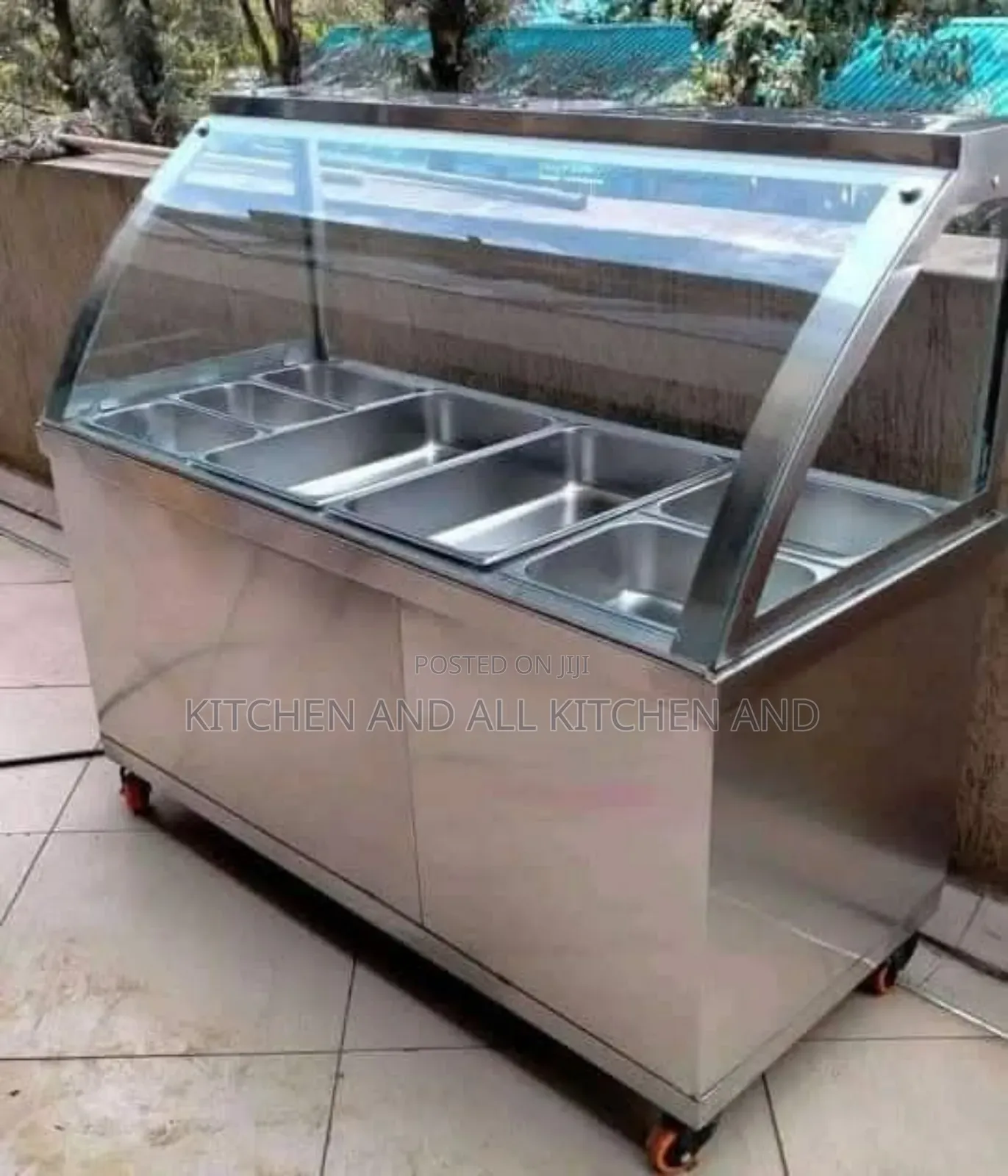 Ss Modern Food Warmer Display With Glass