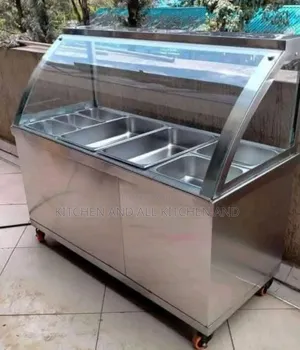 Ss Modern Food Warmer Display With Glass