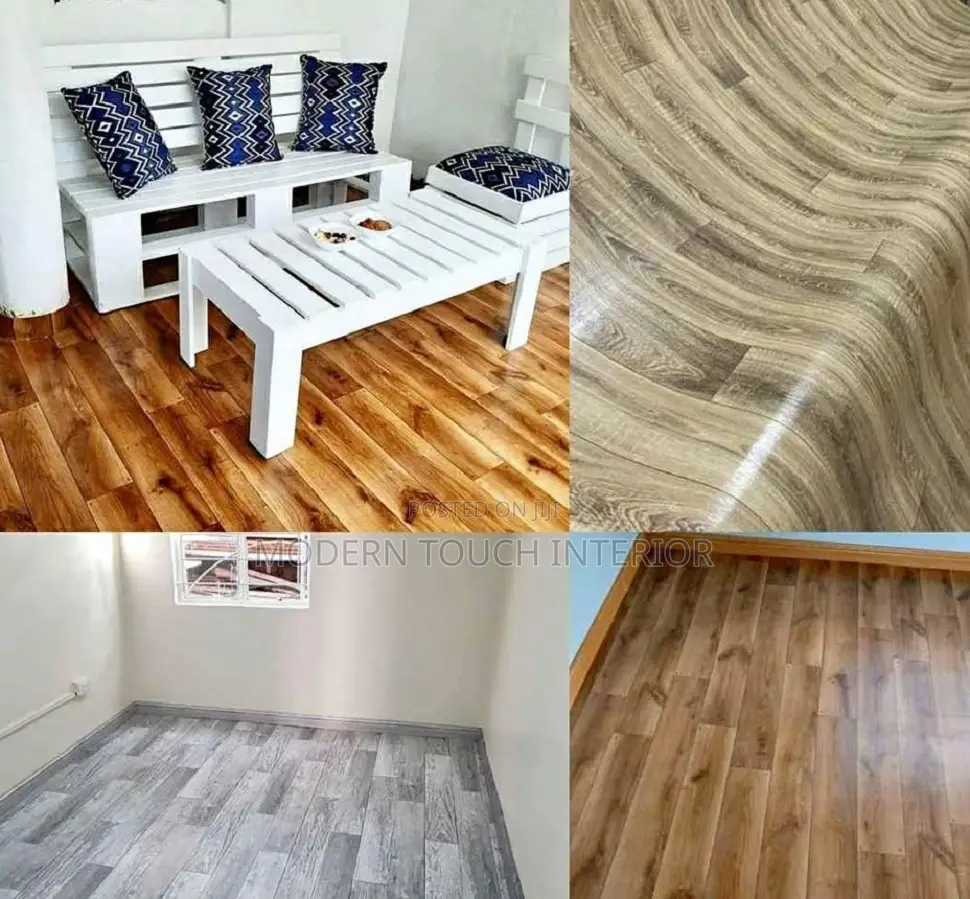 Easy-to-Clean Vinyl Mkeka Wa Mbao