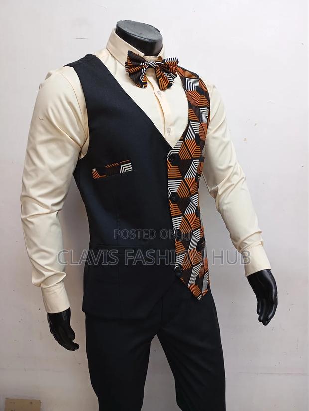 Kitenge Suit for Men(Coat, Half Coat, Shirt, Trouser) - thumbnail 3