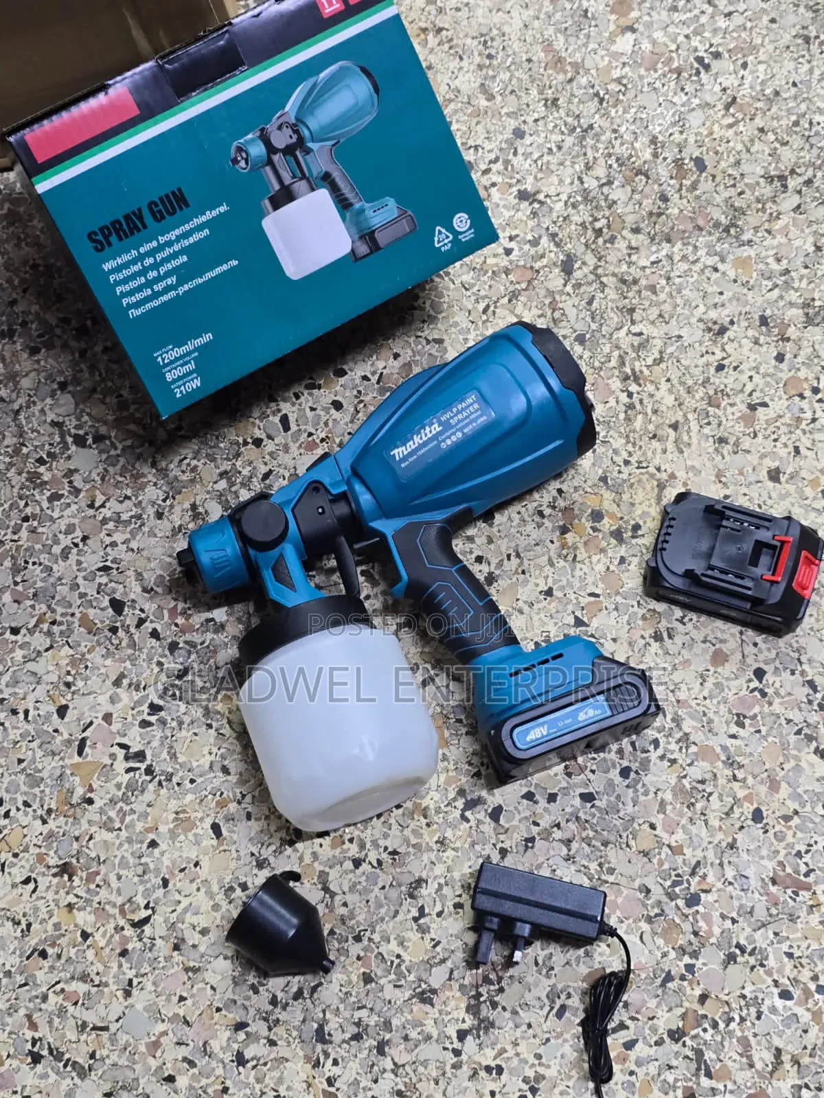 Recommend Makita Spray Gun Cordless 48v Battery