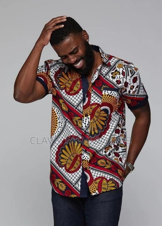 Short Sleeves Kitenge Shirt for Men - thumbnail 2