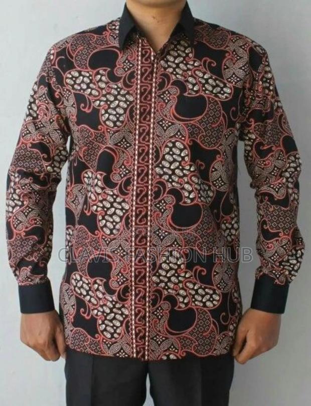 Kitenge African Shirt Long Sleeve With Buttons - thumbnail 3