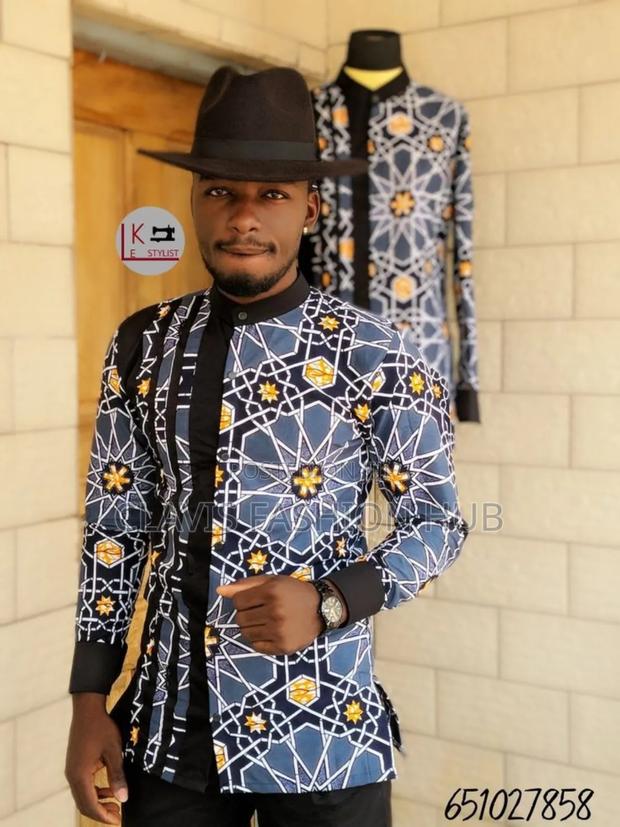 Ankara Long Sleeve African Men Shirts