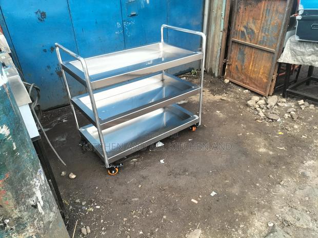 3 Tier Shelved Service Trolley - thumbnail 3