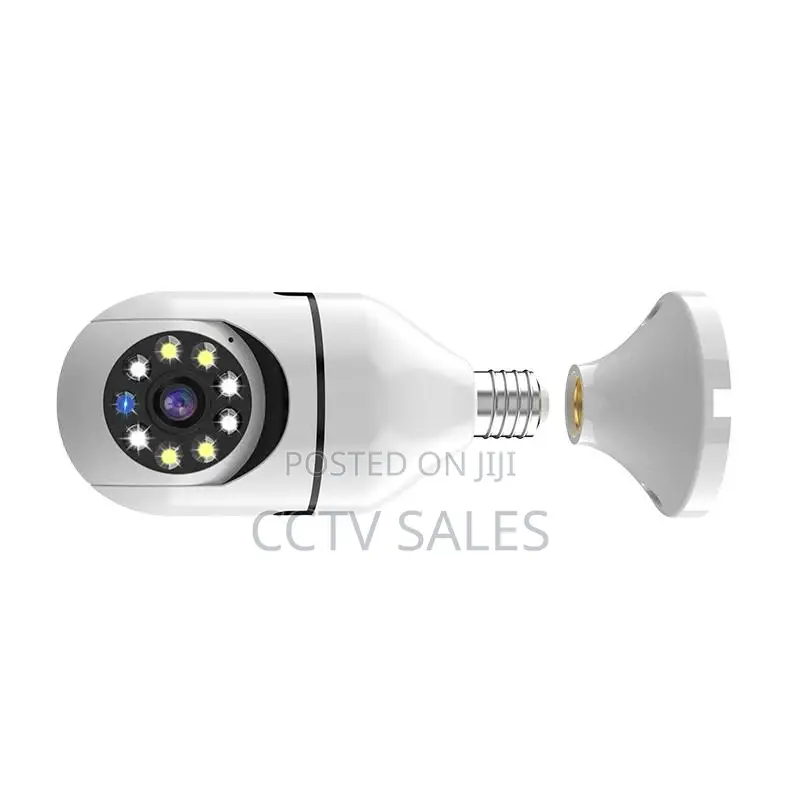 Bulb Type CCTV Camera-Two Way Audio Supports