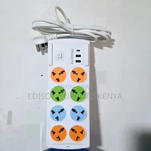 Extension Cables 8 Way + 3 USB Multiplug Power Strip