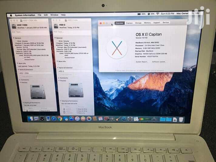 Laptop Apple MacBook 4GB Intel Core 2 Duo HDD 500GB