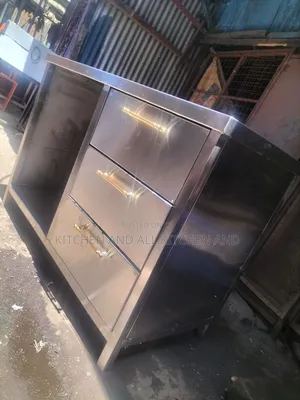 Pure Stainless Combined Drawer Door Cabinet