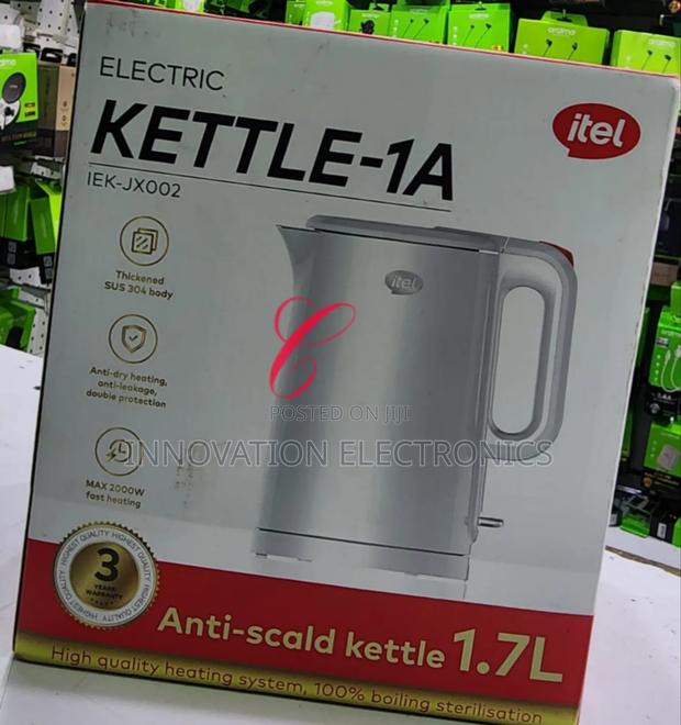 Itel Kettle-1a 2,000W 1.7L Anti-Scald Electric Kettle