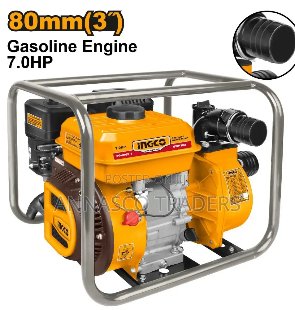 Powerful Ingco Gwp302 Gasoline Water Pump