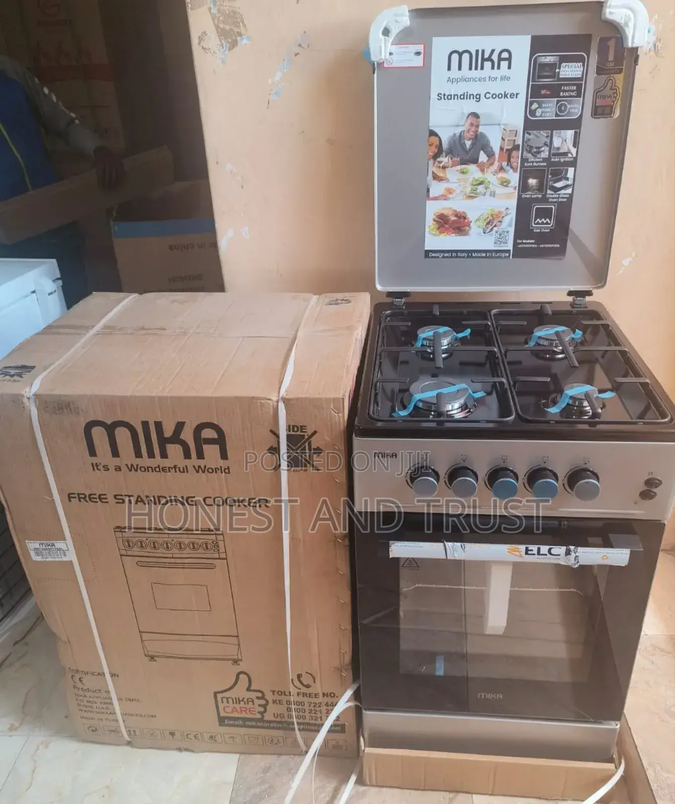 Mika Full All Gas Free Standing Gas Cooker- 50*60