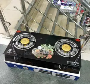 Nunix Infrared Energy Gas Saving 2 Burner Tampered Glass Top