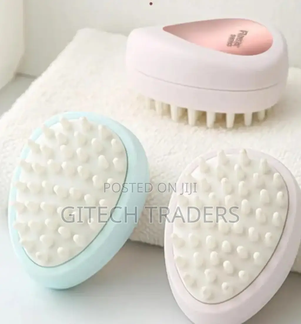 Shampoo Brush Silicon Pet Soft Head Body Scalp Massage Hair