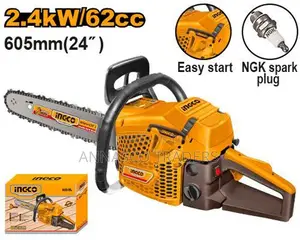 Powerful Ingco GCS5602411 Gasoline Chain Saw 62cc