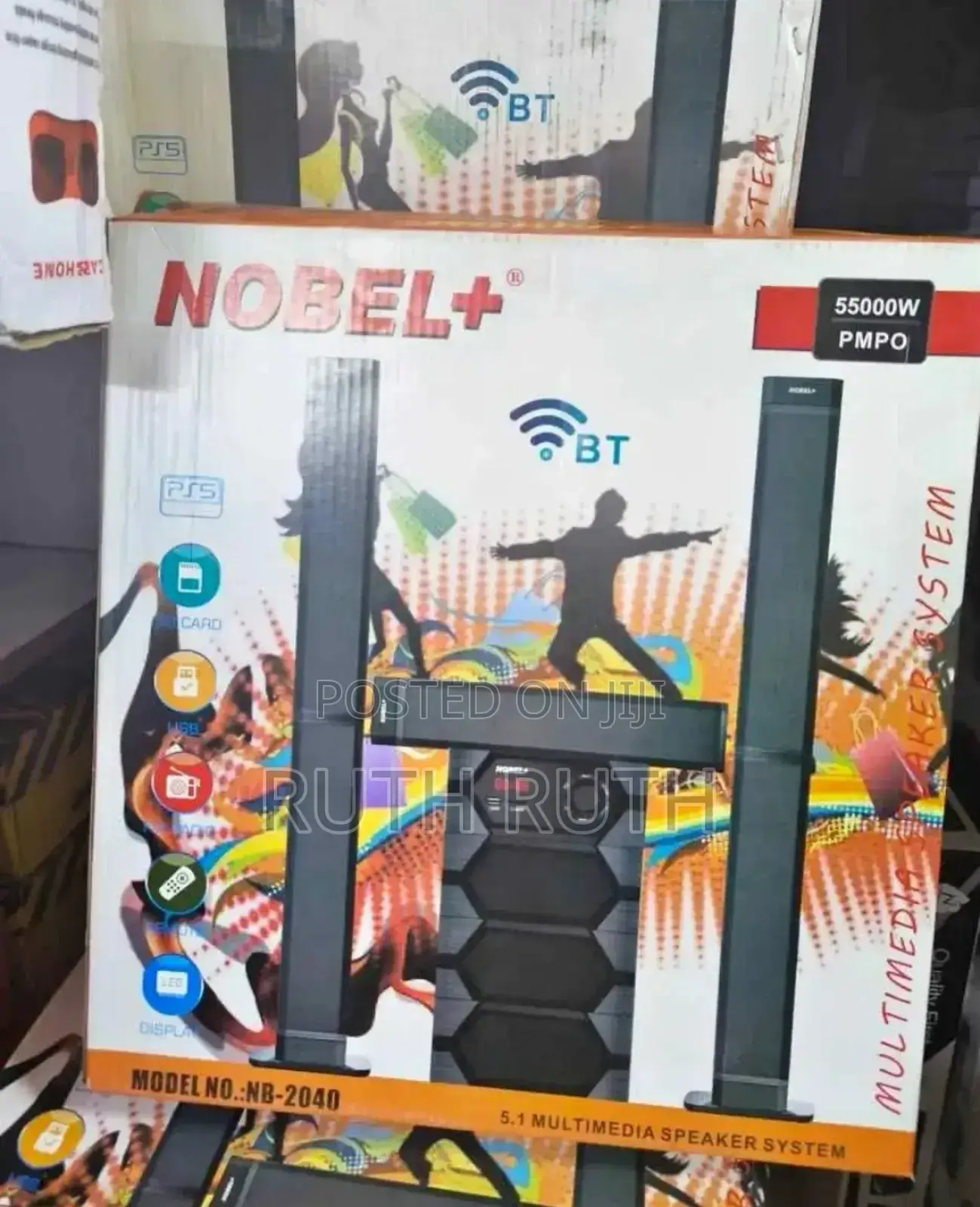 Nobel 2040,Nobel Home Theatre System NBW 5.1ch Bass Tall Boy
