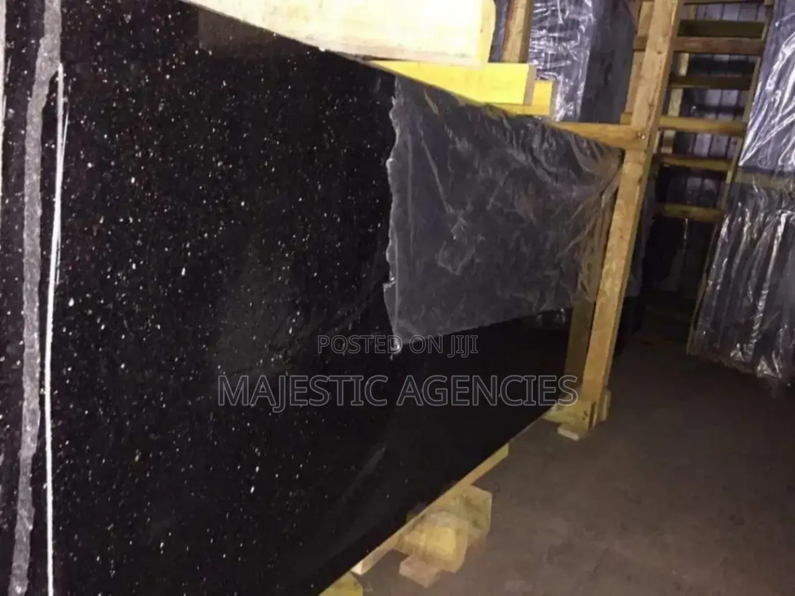 Black Granite Galaxy Slab