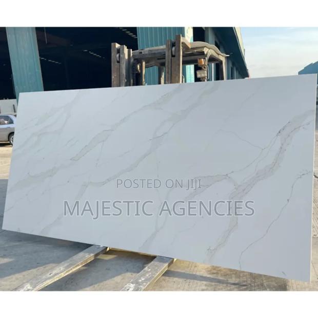 Quality White Carara Granite Slab 2×8ft - main view