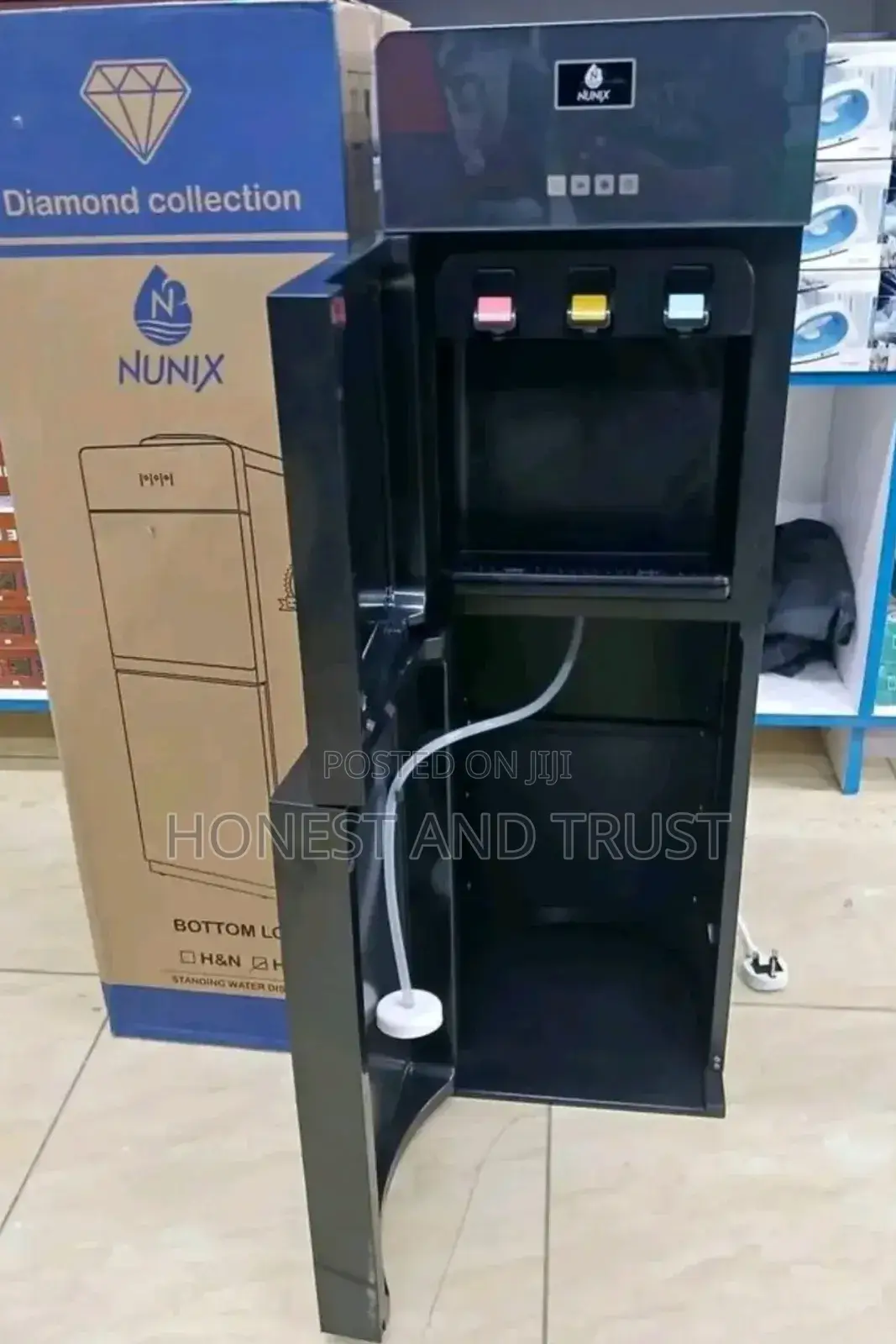 Nunix Z188 Bottom Load Hot and Normal Water Dispenser Black