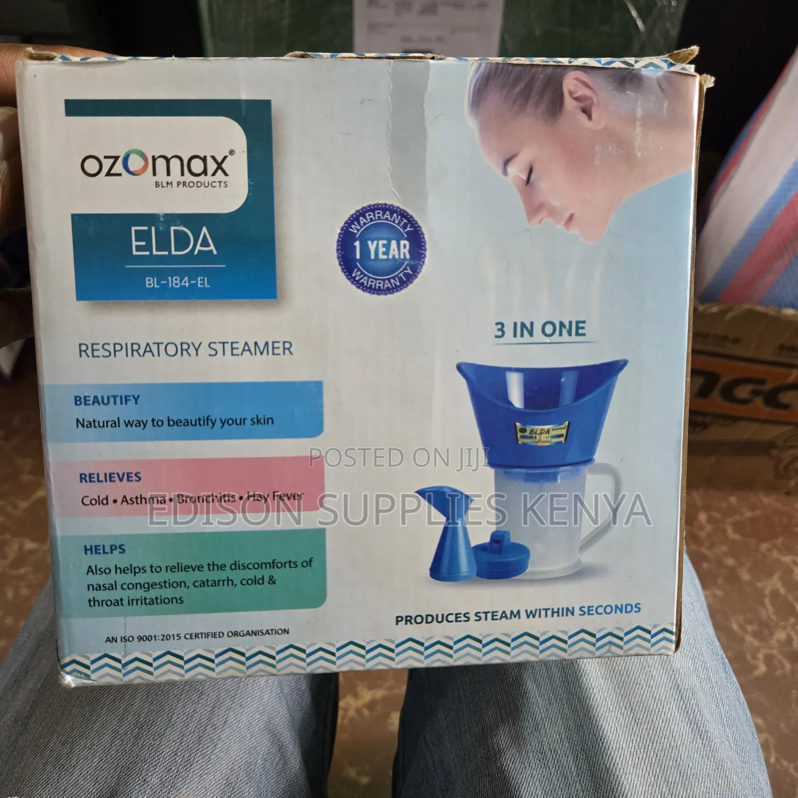 Respiratory Steamer Inhaler for Sinuses, Cold,Nasal Blockage