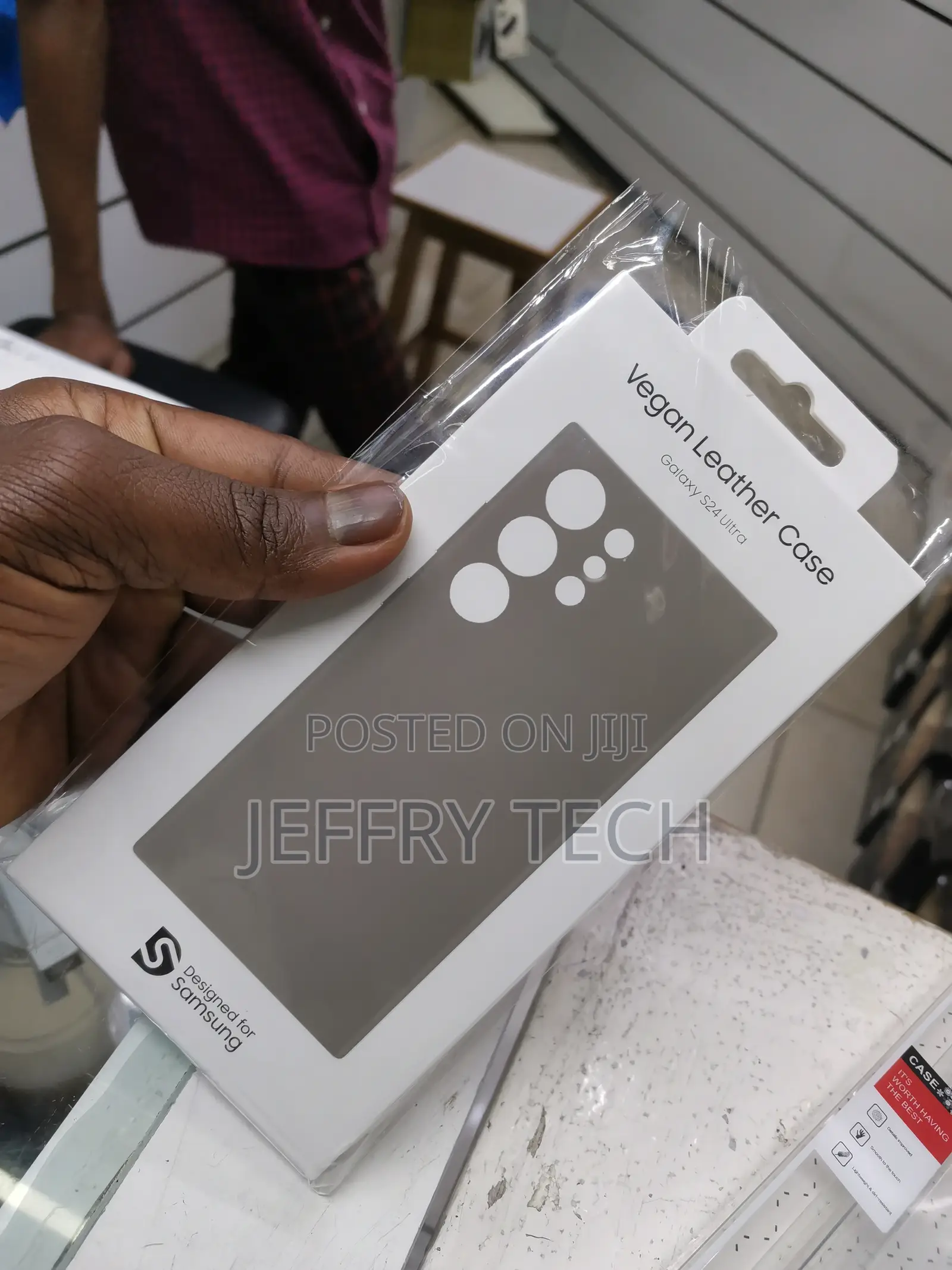 Vegan Leather Case for Samsung Galaxy S24 Ultra - Taupe