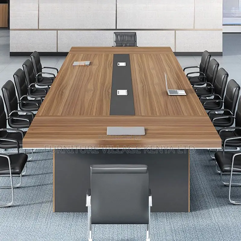 Tables; 3 Meters Office 14-Seater Boardroom Table in Brown
