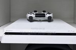 Milk White Home Used Ps4 Slim - thumbnail 2