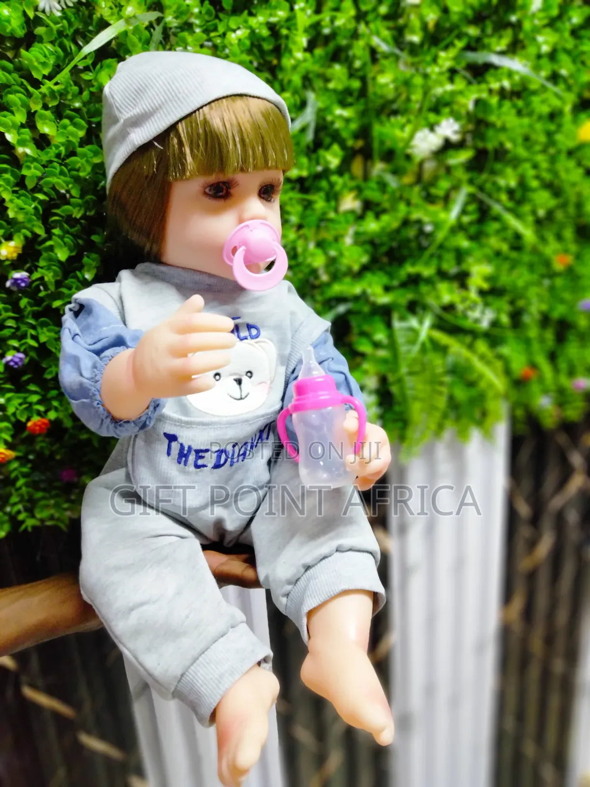 Big 58cm White Doll Full Body Silicone for Kids