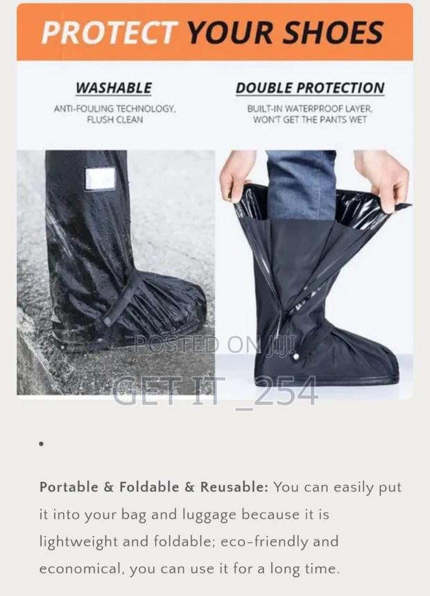 Foldable Reusable Waterproof Cover Boots - thumbnail 2