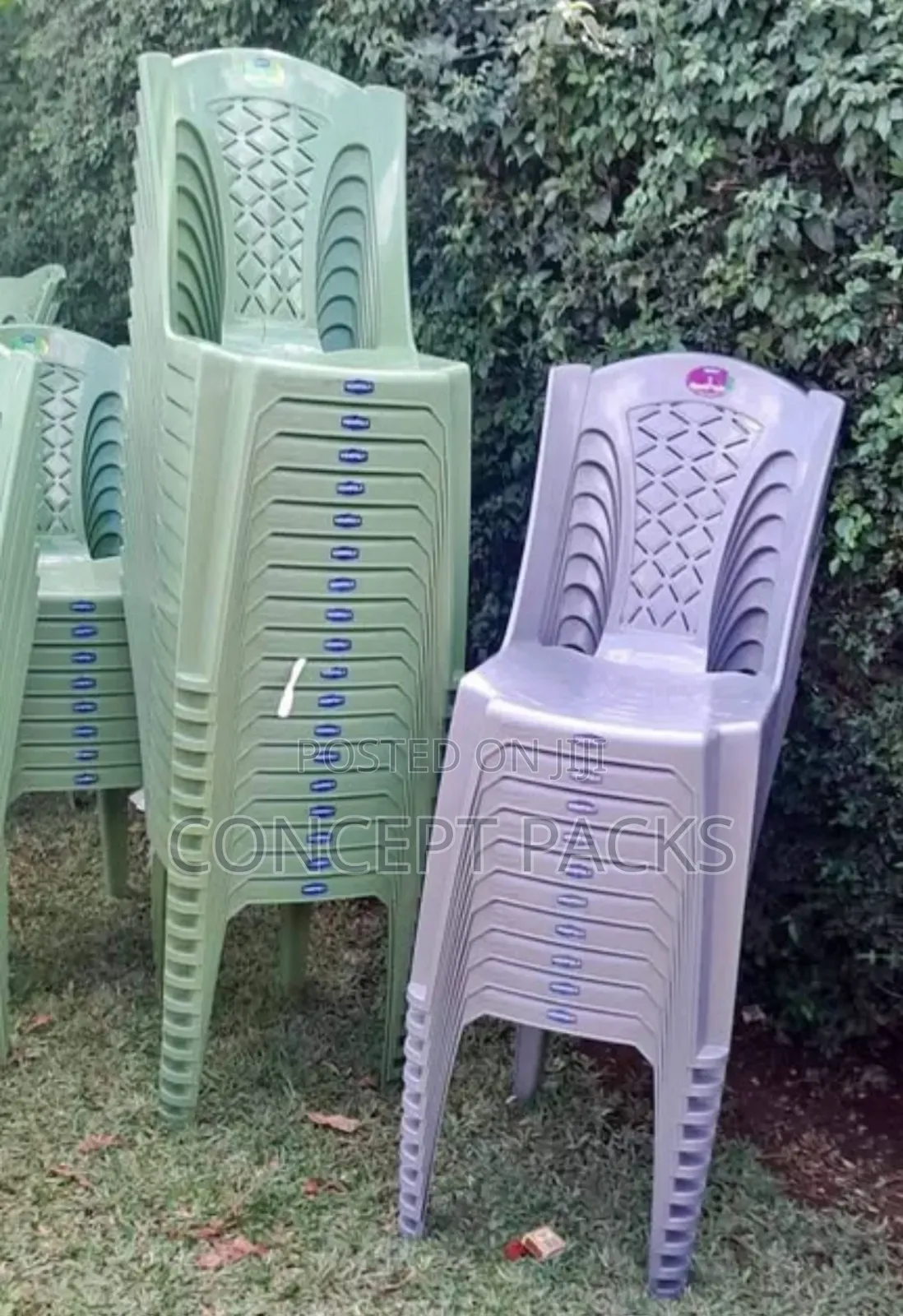 Kenpoly 2032 Plastic Armless Chairs.