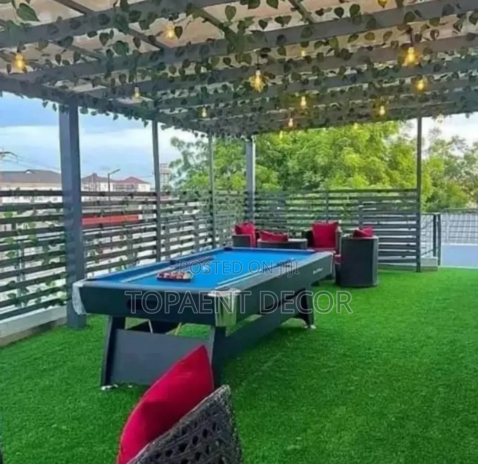 Pool Table Ground Artificial Green Grass Carpet